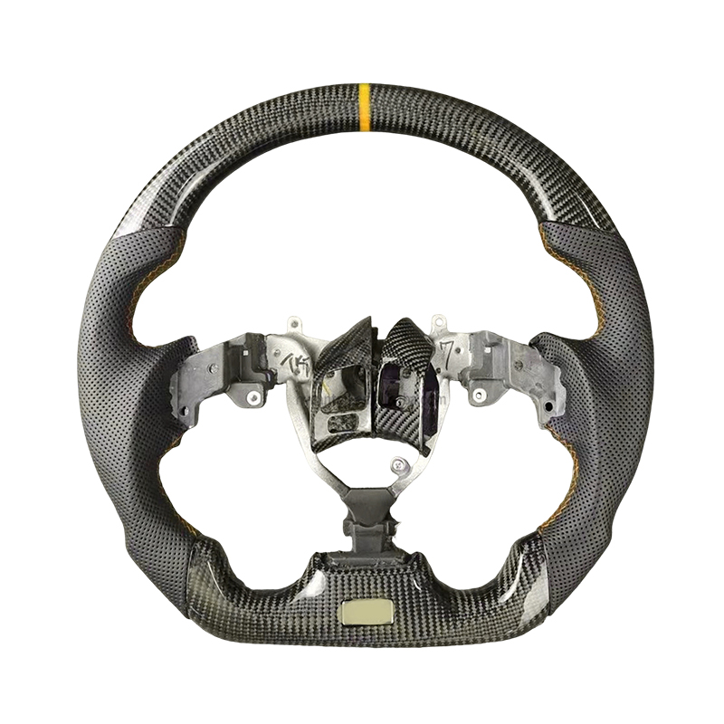 Yellow alignment mark+carbon fiber+perforated leat
