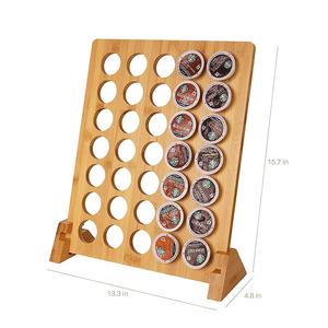 ที่ใส่กาแฟทำจากไม้35ฝักชั้นวางแสดงกาแฟเนสเปรสโซ่ที่วางแคปซูล - Product Image 5