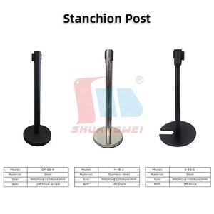 U Typ Stahl Schwarz <span class=keywords><strong>Queue</strong></span> Line Divider Pole Tape <span class=keywords><strong>Queue</strong></span> Barrier Einziehbarer Riemen Pfosten Rungen Isolation riemen zur Kontrolle der Menschen menge - Product Image 6