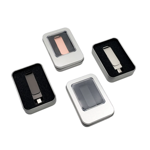 2024新设计Type-C双端口8gb 32gb 16GB u盘金属旋转棒u盘手机电脑USB 3.0 - Product Image 1