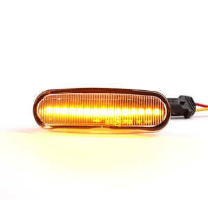 ADT dinamik füme Led dinamik yan işaretleyici dönüş sinyal ışığı flaşör lamba göstergesi A3 8L A4 B5 LED yan sinyal lambası Amber - Product Image 6