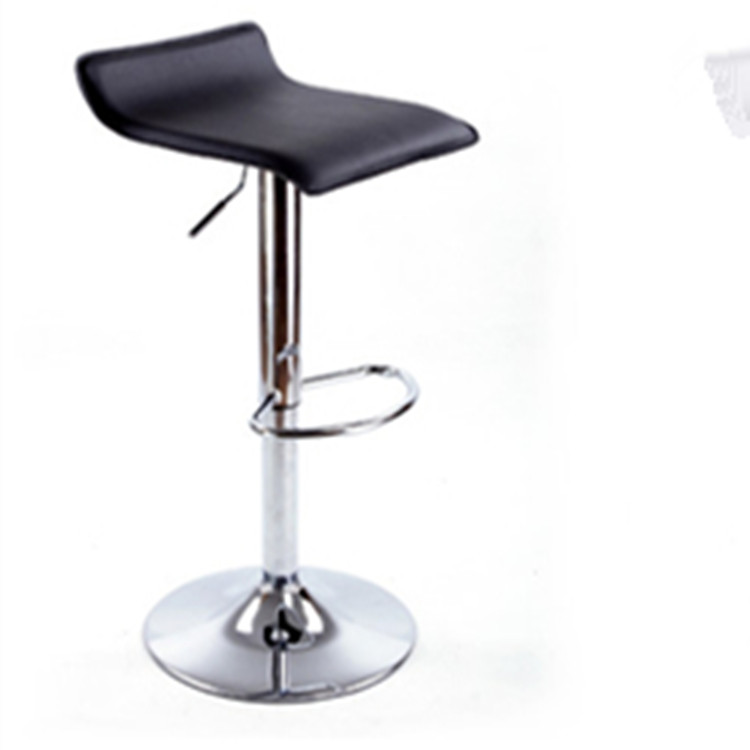 Black industrial swivel bar chair