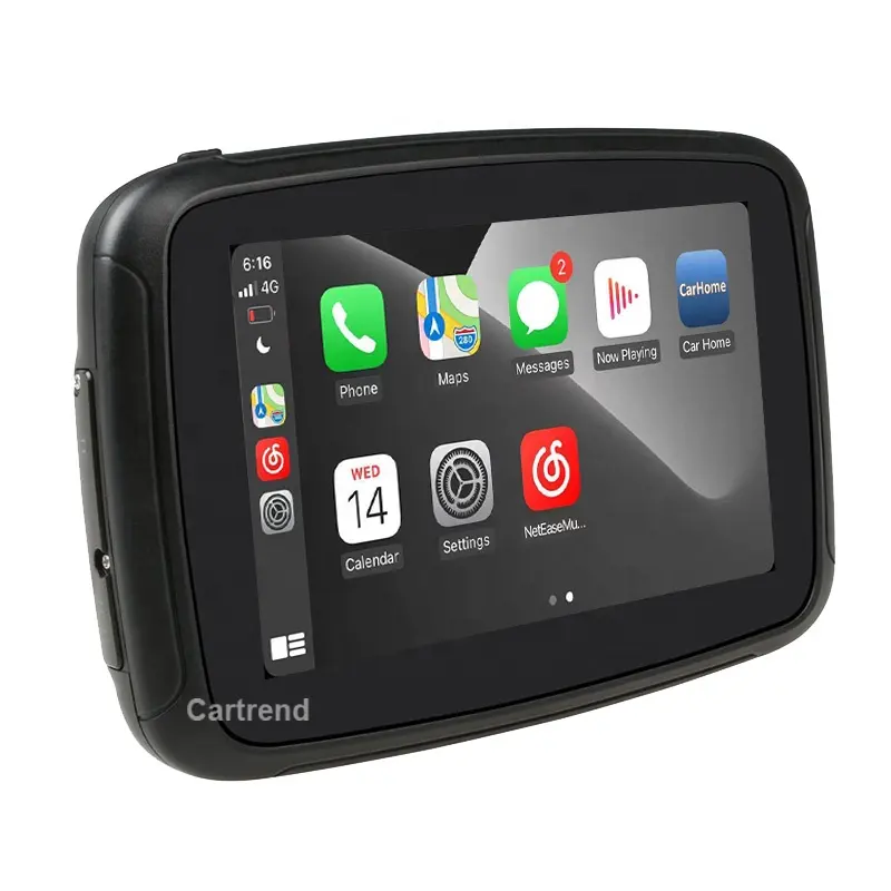새로운 오토바이 GPS 무선 CarPlay 화면 안드로이드 자동 인터페이스 디스플레이 모터 CarPlay 오토바이 네비게이션 맵 음악 모니터