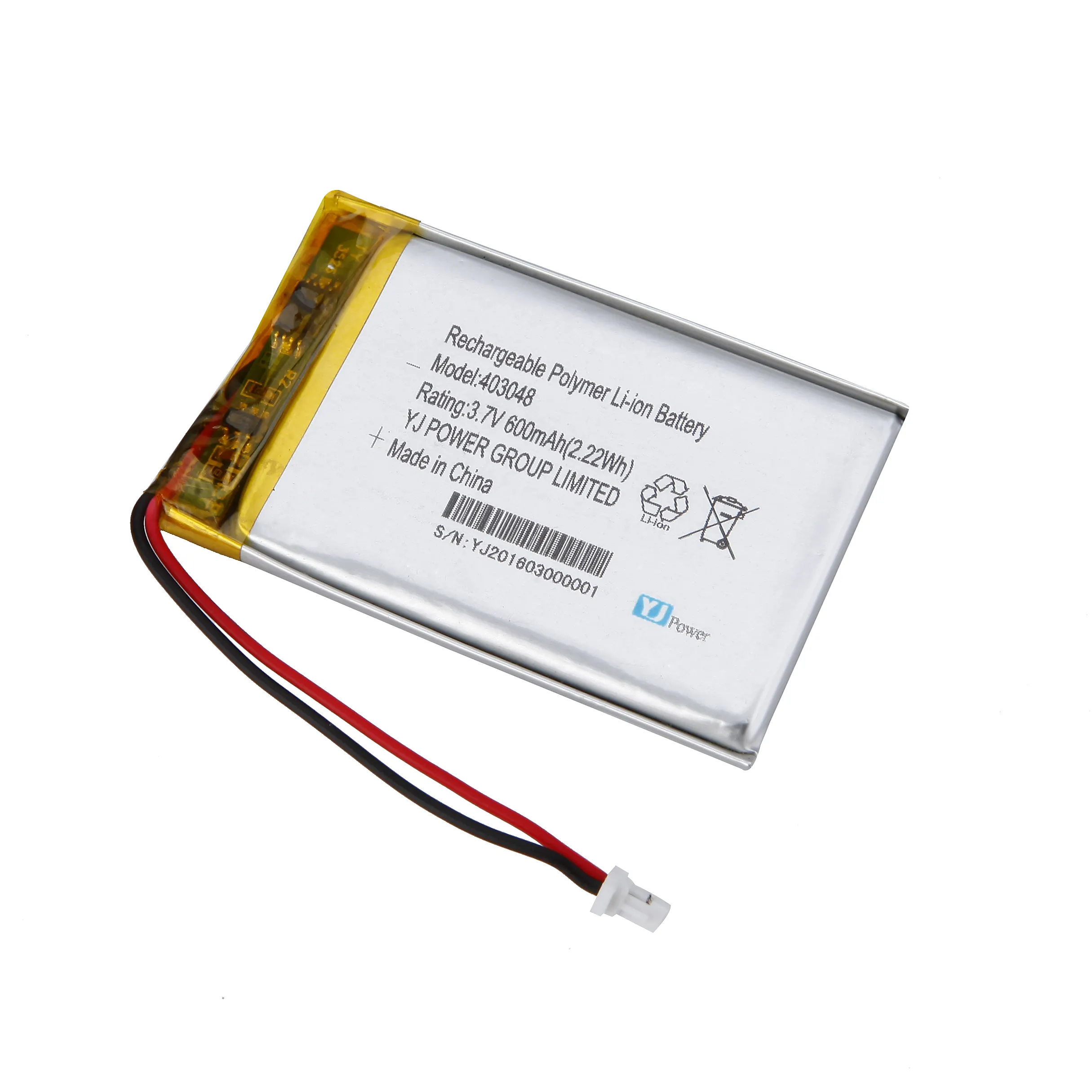 Nhà Máy Giá Pin YJ403048 600MAh 3.7V Lithium Ion Battery Cho Sexy Đồ Chơi