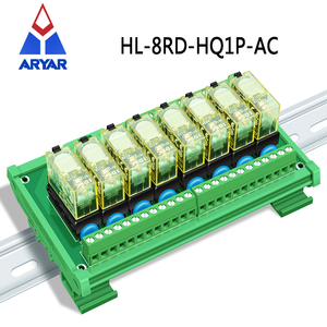 8 Channels AC <strong>Input</strong> <strong>Relay</strong> Module AC 110V or 220V Slim DIN Rail Mount 12Amp SPDT Power <strong>Relay</strong> Interface Module - Product Image 3