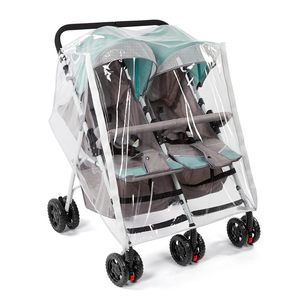 Weather Shield Double Stroller <strong>Rain</strong> <strong>Cover</strong> Side-by-Side Twin Baby <strong>Cover</strong> for <strong>Rain</strong> Wind Dust &amp; Snow - Product Image 1