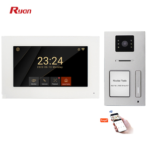 Monitor de seguridad con intercomunicador para el hogar, timbre con botón, llamada inteligente, visión nocturna, detección de movimiento, teléfono - Product Image 1