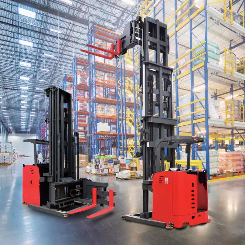 WELIFTRICH 3-way narrow aisle three direction 1ton 1.2ton 1.5ton big power Battery Forklift narrow aisle electric reach truck