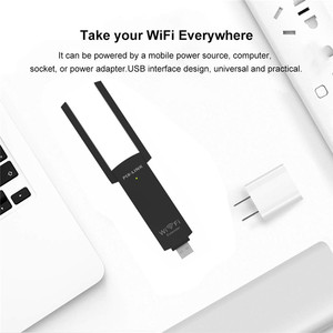 OEM/ODM 300Mbps USB wi-fi两天线新升级无线N中继器网络路由器Wifi范围扩展器 - Product Image 6