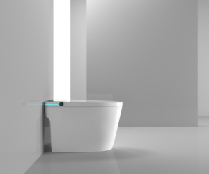 Modern tasarım otomatik sifonlu tuvalet kolay temiz sıcak hava kurutma seramik tuvalet bide kaçak koruma ile güvenli tuvalet - Product Image 3
