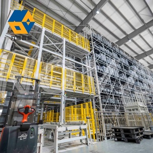 Sistema de estantería de almacenamiento y recuperación automatizado de almacén ASRS de metal de alta resistencia Sistema de estantería multilanzadera industrial OEM inteligente - Product Image 1