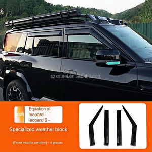 レインシールド特殊車ヒョウ8窓雨量計用,<span class=keywords><strong>Byd</strong></span> Leopard 8 <span class=keywords><strong>2025</strong></span>レインギア改造アクセサリー