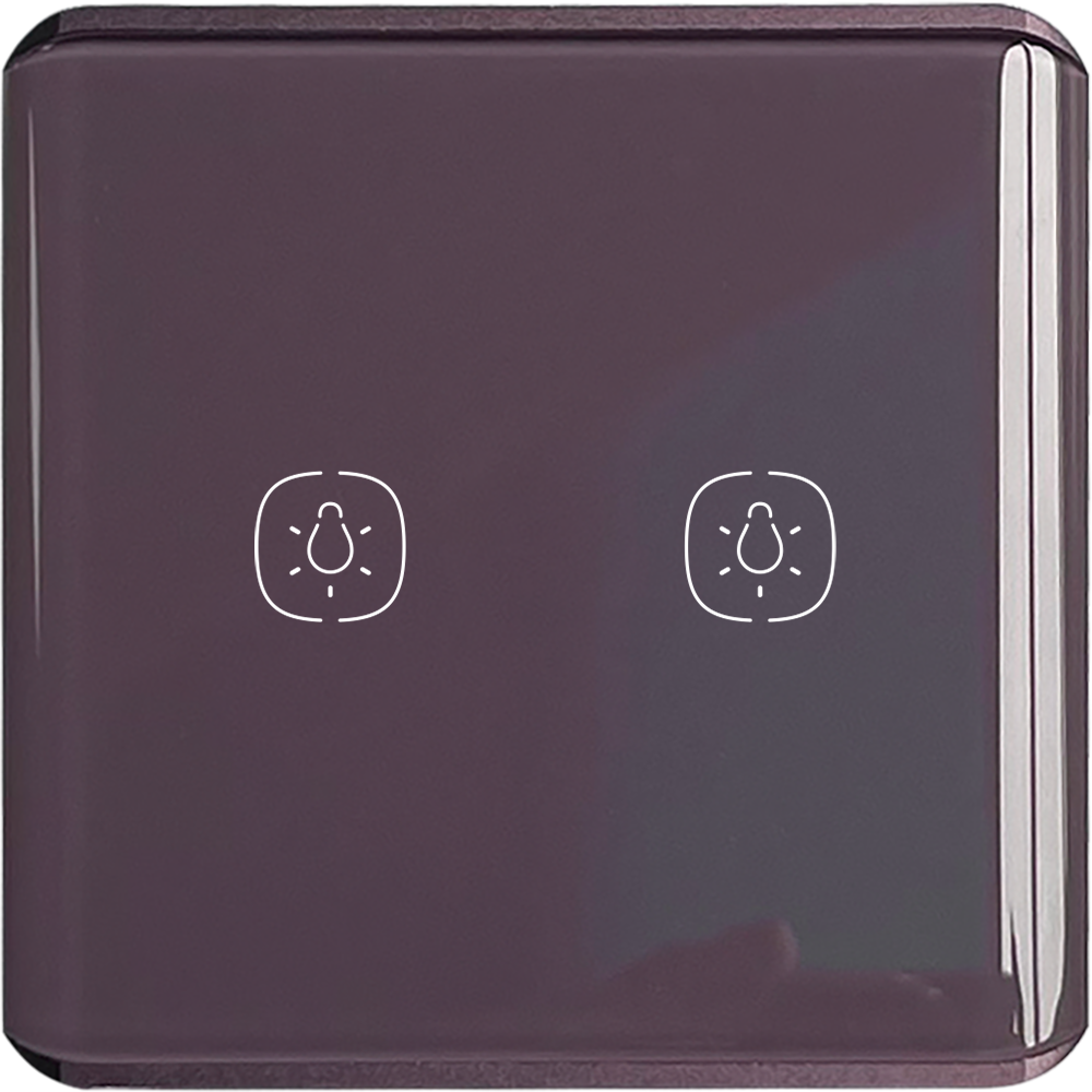 2gang Lighting switch-Lilac