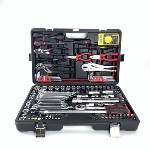 134 pcs שילוב כלי יד יצרני שקע חובה כבד כלי תיבת סט סט ערכות כלי מכונאי