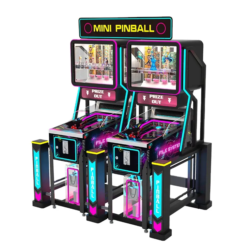 Los fabricantes profesionales producen mini máquina de pinball que funciona con monedas Arcade lotería intercambio carnaval Parque de Atracciones equipo