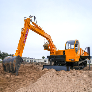 CE EPA Mini Crawler Dumper All Terrain Mountain Orchard Bagger excavación y carga 8 Ton Crawler Dumper con excavadora - Product Image 2