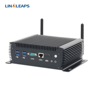 Linkleaps <strong>Excellent</strong> Quality Embedded Fanless Industrial Mini PC 6 GbE <strong>LAN</strong> Low Power I5-8260U Processor Industrial Mini Computer