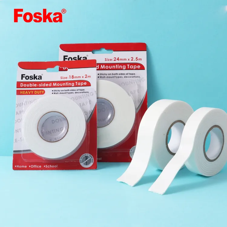 Foska - Fita de espuma dupla face para decoração artesanal, de alta densidade e resistente, 100% de satisfação garantida