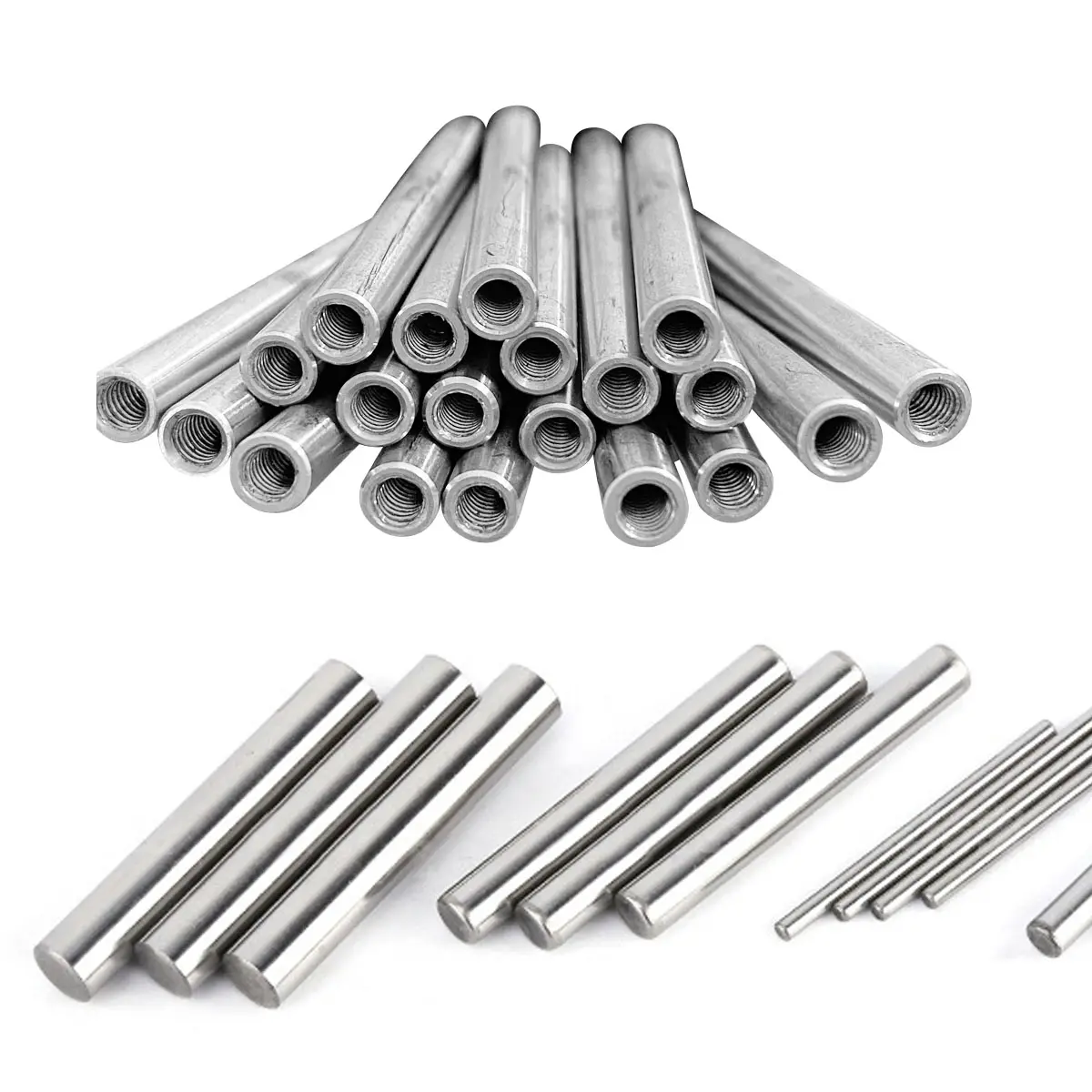 Multi specification customizable welding rod rods  solid hollow threaded steel rods  stainless steel rods