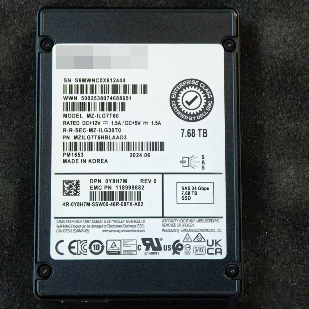 7.68T SAS 24GB SSD