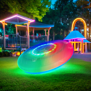 Flaş uçuş LED ışık-Up Disk LED karanlıkta Glow Light Up yetişkinler için 16 milyon renk uçan Disk uçan Disk - Product Image 2
