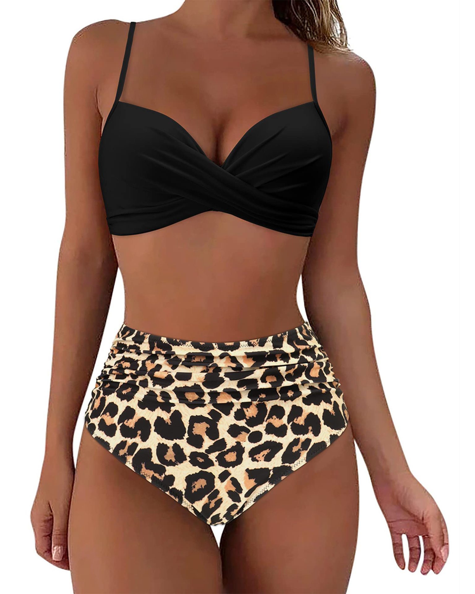 Black + leopard print
