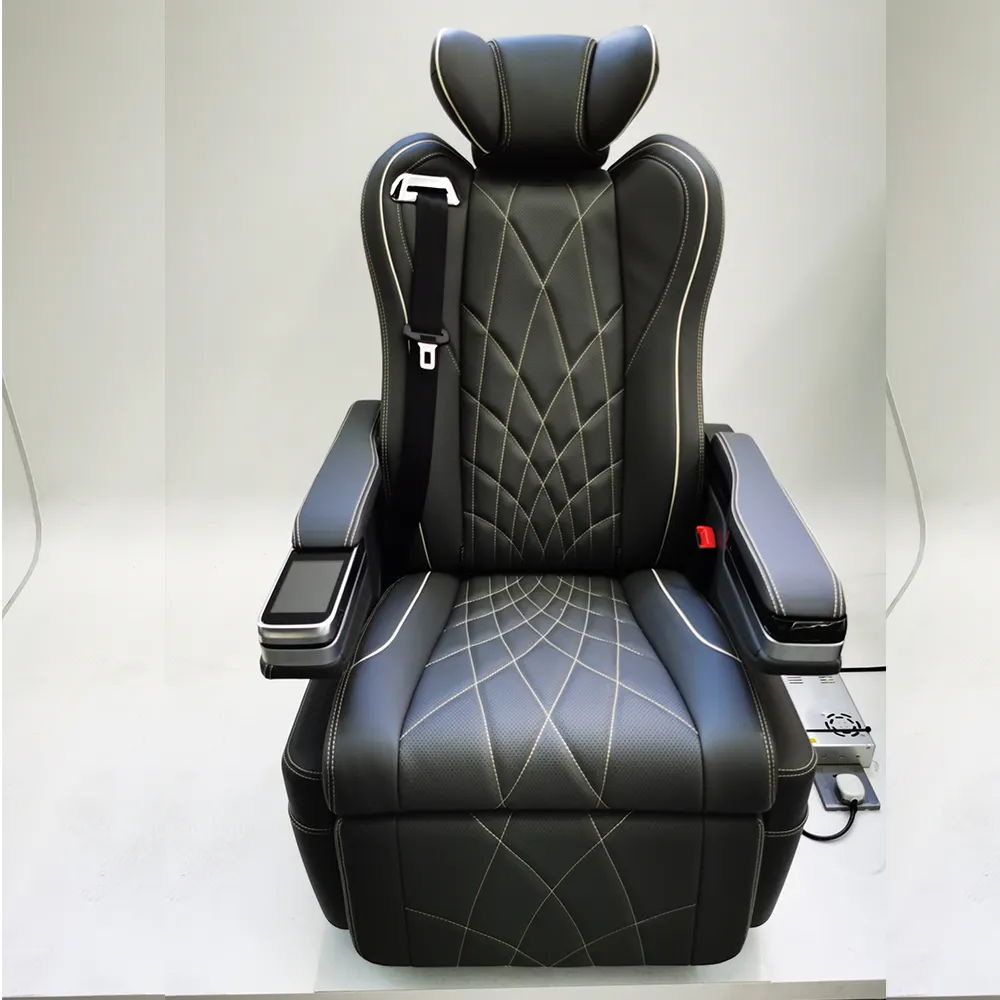 Высококачественное кожаное сиденье для фургона с Откидывающейся Крышкой и сенсорным экраном, электрическое роскошное автомобильное сиденье для Alphard Mecedes Benze Toyota