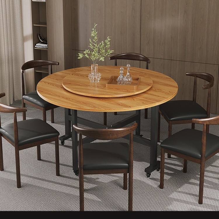 1.2 m yellow wood grain 0.8 m texture turntable