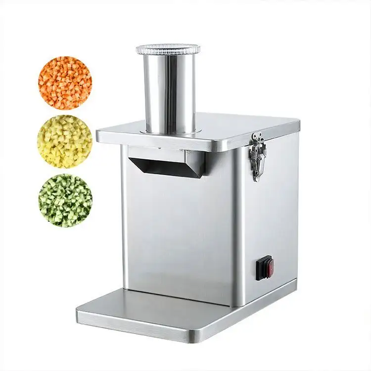 top list Commercial High Efficiency Automatic Electric Apple Fruit And Vegetable Dicing Potato Pickle Cutting Machine