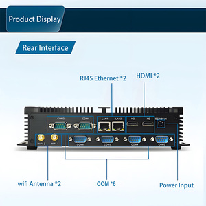 Fanless <strong>Linux</strong> Ubuntu Mini PC Quad Core J1900 J6412 J2900 N2940 N2830 Industry Control Desktop <strong>Computer</strong> for Digital Signage KIOSK - Product Image 3