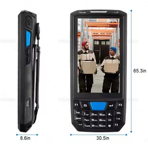 Terminal de datos móvil resistente de mano industrial portátil con escáner de código QR para inventario, dispositivo de almacenamiento de datos portátil, 2 unidades - Product Image 5