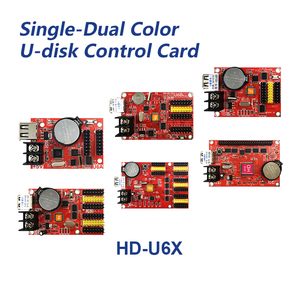 Huidu HD-U60 контроллер USB порта светодиодная карта управления Udisk один двойной цветной контроллер - Product Image 3