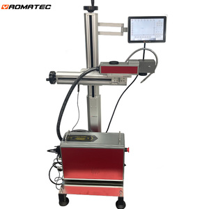 YAOMATEC 30W yüksek hızlı Fiber uçan lazer markalama makinesi otomatik Online baskı Metal plastik PE PVC boru değişken veri - Product Image 3