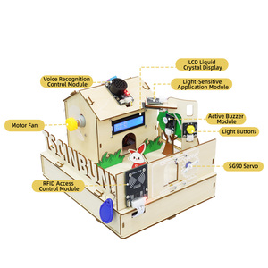 Tscinbuny in legno fai da te IoT voce Smart Home Kit di formazione stelo Kit per Arduino - Product Image 4