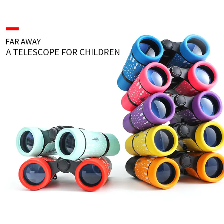 4x30 Binocolo Regalo Giocattolo di Plastica Promozionale Per Bambini Binocolo Giocattolo Telescopio Per I Bambini