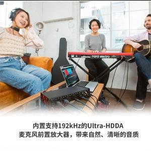 Versatile <strong>Audio</strong> <strong>Interface</strong> With 2 <strong>Inputs</strong> (1 Mic/1 Line) and a USB-C Port for Guitar/vocal Recording Musician - Product Image 6