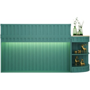 Bắc Âu hiện đại trà sữa cửa hàng lối vào thanh móng tay nghệ thuật quần áo phía trước bàn góc quầy gỗ bàn tiếp tân cho sân tiền mặt - Product Image 5