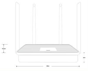 AC1200 เราเตอร์ Wifi แบบสองย่าน 4 เสาอากาศเราเตอร์ไร้สาย 5g และ 2.4g สําหรับบ้านและสํานักงาน - Product Image 2
