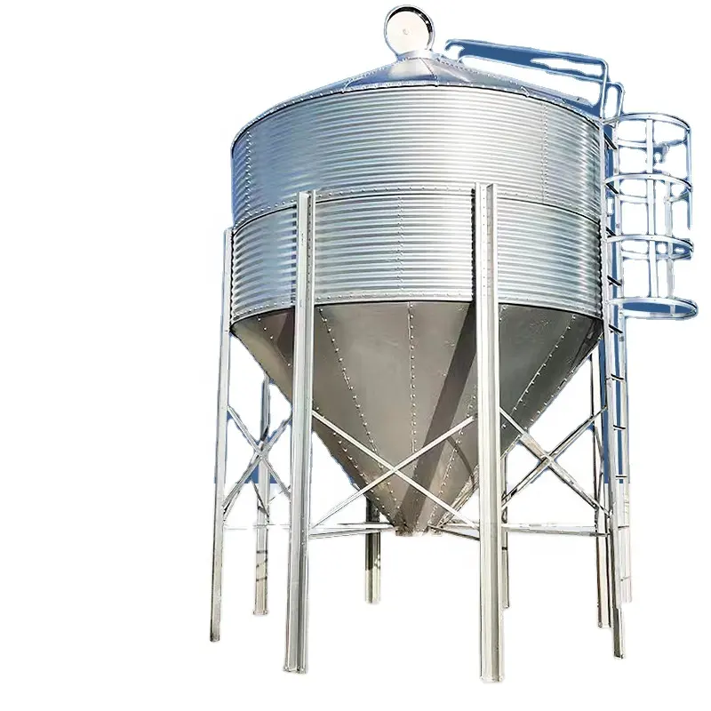 Silo in acciaio prodotto di alta qualità per lo stoccaggio del grano/silo per insilato di mais/pollo di maiale altri silos per attrezzature per l'alimentazione di zootecnia