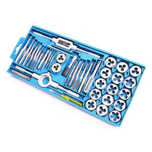 Özelleştirilmiş usta kılavuz ve pafta seti 40-Pieces diş aracı seti yeniden diş iç ve dış konuları metrik musluk seti - Product Image 3