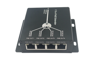 1 ila 4 bağlantı noktası 5 limanlar endüstriyel PoE genişletici için IEEE802.3af IP kamera uzatın 120m iletim mesafesi 10/100M LAN portları - Product Image 4