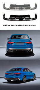 2020 A4 שדרוג כדי S4 אחורי פגוש מבריק שחור אחורי שפתיים פחמן מראה A4 אחורי מפזר עבור אאודי S-קו - Product Image 3