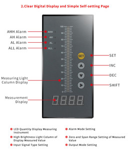 Indicador de nivel de agua, Sensor universal de entrada, controlador de nivel de líquido, controlador de temperatura - Product Image 5