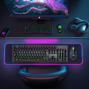 HKM3036 Combo de teclado y ratón para juegos de 104 teclas con retroiluminación RGB Mecánico USB con cable Teclados de computadora para juegos para PC Gamer - Product Image 5