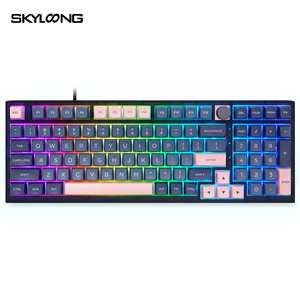 Precio de fábrica Skyloong 98 teclas 3 modos Inalámbrico Conexión rápida Gateron interruptores mecánicos PBT keycaps keybaords para Gamer - Product Image 2