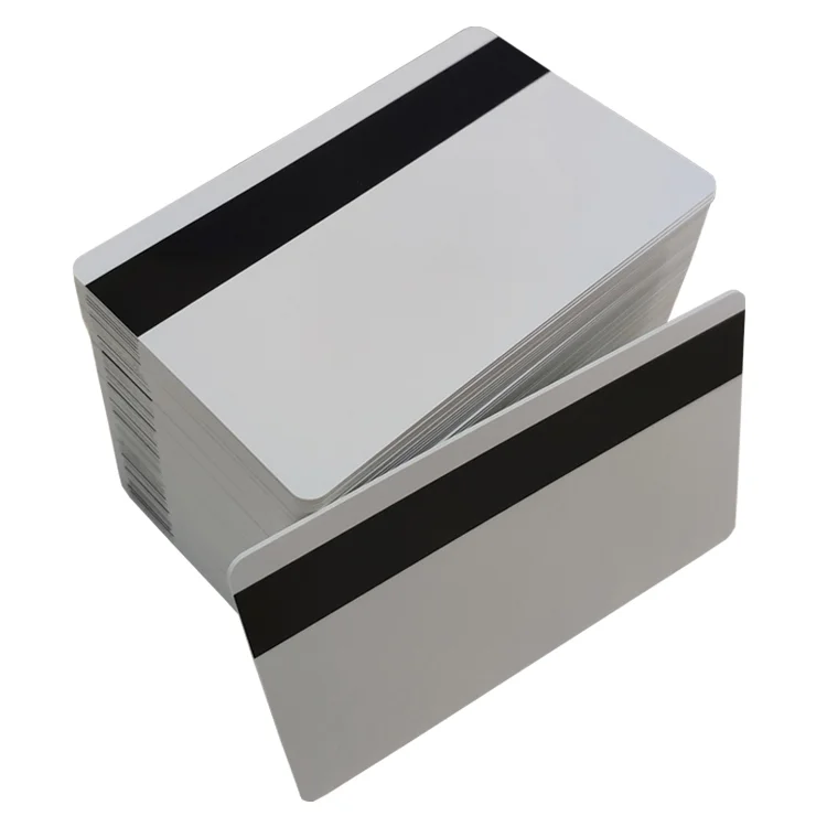 Top Quality 300 Oe LoCo Magnetic Stripe Plastic Blank PVC ID Card CR80 PVC Cards