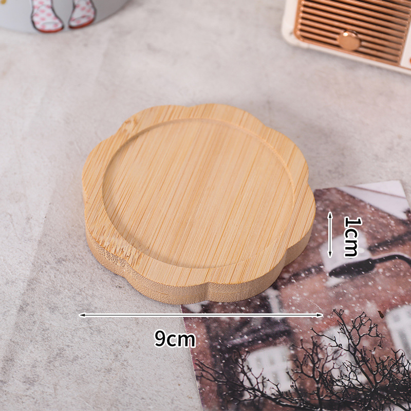 Cojín para taza con forma de flor