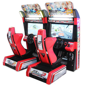 投币32英寸高清屏幕赛车街机模拟器机投币游戏中心 - Product Image 1