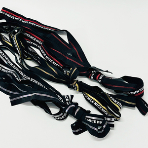 Cordón de algodón 100% personalizado de fábrica CQ, banda de letras trenzadas de poliéster redondo suave para macramé, cuerda elástica para bolsos
