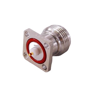 17.5mm SQフランジ露出2.5mm絶縁体<span class=keywords><strong>2mm</strong></span>ピン電気工場Nタイプ女性用ジャックRf同軸コネクタ
